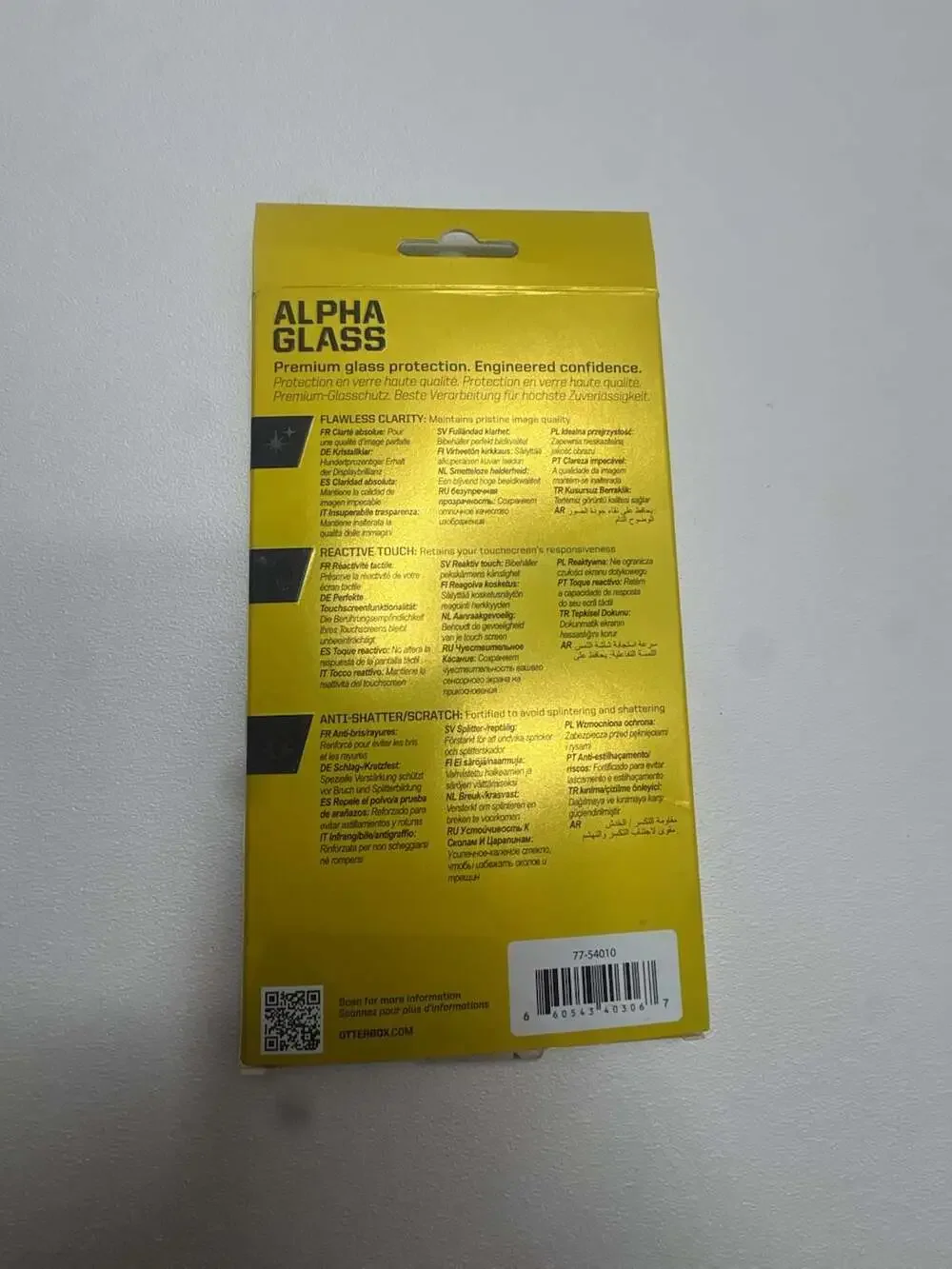 OtterBox Alpha Glass Fortified Glass Screen Protector for iPhone 8, 7, 6s, and 6